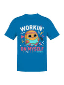 Officially Licensed Sad Nuggie Sad Nuggie Working on Myself Men's T-shirt