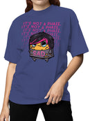 Officially Licensed Sad Nuggie Emo Style  Women's T-shirt