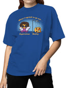 Officially Licensed Sad Nuggie Expectation vs Reality  Women's T-shirt