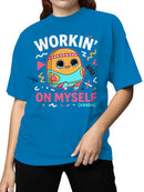 Officially Licensed Sad Nuggie Working on Myself Women's T-shirt