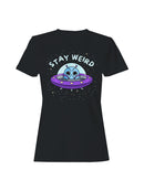 Officially Licensed Sad Nuggie Alien Spaceship Women's T-shirt