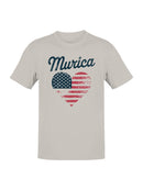 Patriotic Heart Flag Men's T-shirt