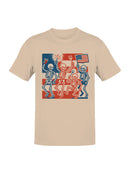 Patriotic Skeletons Men's T-shirt