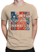 Patriotic Skeletons Men's T-shirt