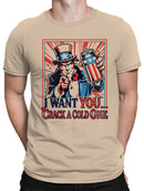 I want U Patriotic Can Men's T-shirt