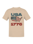 USA Map 1776 Men's T-shirt
