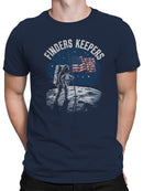 Astronaut Moon Flag Men's T-shirt