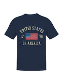 Vintage USA Flag 1776 Men's T-shirt