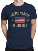 Vintage USA Flag 1776 Men's T-shirt