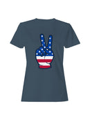 USA Peace Sign Women's T-shirt