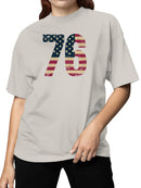 Vintage 76 Flag Design Women's T-shirt