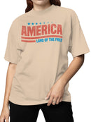 USA Land of the Free Women's T-shirt
