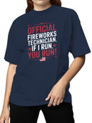 Fireworks Tech Graphic Women's T-shirt
