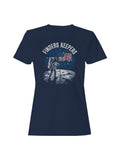 Astronaut Moon Flag Women's T-shirt