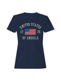 Vintage USA Flag 1776 Women's T-shirt