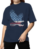 Patriotic USA Eagle  Women's T-shirt