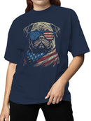 Patriotic Bulldog Women's T-shirt