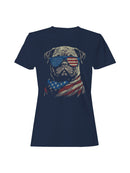 Patriotic Bulldog Women's T-shirt