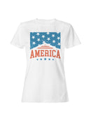 Vintage USA Patriotic Stars Women's T-shirt