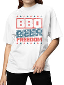 BBQ Beer Freedom USA Women's T-shirt
