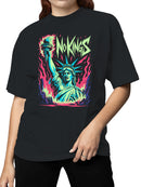No Kings Statue of Liberty Blaze Women's T-shirt