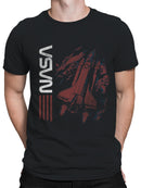 Officially Licensed Nasa Vintage Space Shuttle Graphic Men's T-shirt