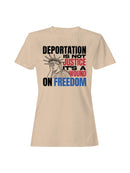 Justice Wound Freedom Quote Art Women's T-shirt