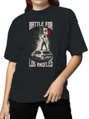 Victory Flag in Los Angeles Showdown Women's T-shirt