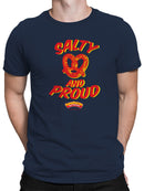 Officially Licensed Super Pretzel Salty and Proud Pretzel Men's T-shirt