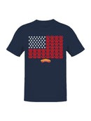 Officially Licensed Super Pretzel Stars and Stripes Men's T-shirt
