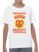 Officially Licensed Super Pretzel Soft Pretzel Delight Youth's T-shirt