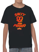 Officially Licensed Super Pretzel Salty and Proud Pretzel Youth's T-shirt