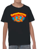Officially Licensed Super Pretzel Classic Logo Design Youth's T-shirt