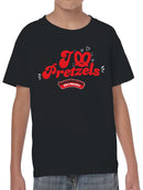 Officially Licensed Super Pretzel I Love Pretzels  Youth's T-shirt