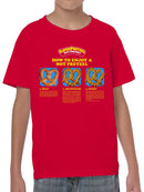 Officially Licensed Super Pretzel Hot Pretzel Enjoyment Youth's T-shirt