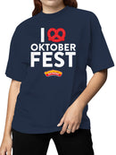 Officially Licensed Super Pretzel Oktoberfest Pretzel Women's T-shirt