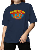 Officially Licensed Super Pretzel Vintage Logo Design Women's T-shirt