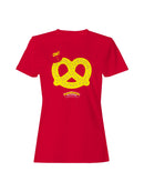Officially Licensed Super Pretzel Design with "Ow!"  Women's T-shirt