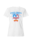 Officially Licensed Super Pretzel Salty, Proud, and Free Pretzel Women's T-shirt