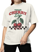 Vintage Cherry Drip Art Design Women's T-shirt