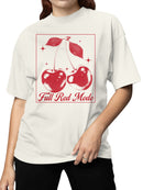 Full Red Mode Cherry Art Women's T-shirt