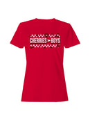 Cherries Over Boys: Bold Design Women's T-shirt