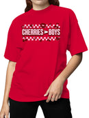 Cherries Over Boys: Bold Design Women's T-shirt