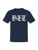 Bold Gothic BFT Monogram Design Men's T-shirt