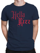 Bold Gothic "Hella Rizz" Design Men's T-shirt
