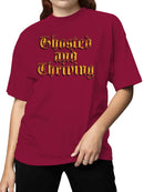 Ghosted and Thriving Gothic Design Women's T-shirt