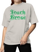 Touch Grass Gothic Typography Women's T-shirt