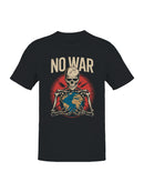 No War Skeleton Holding Earth Men's T-shirt