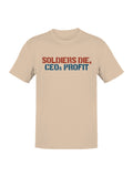 Military Profit Inequality Message Men's T-shirt