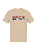 Military Profit Inequality Message Men's T-shirt